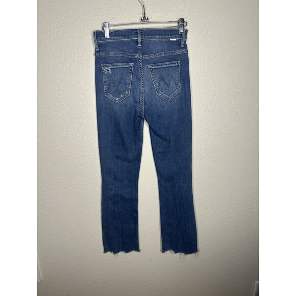MOTHER The Insider Crop Step Chew In Dancing On Coals Jeans Size 25 - Picture 7 of 15